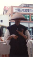 A monk in the street